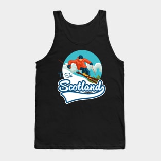 Scotland Ski travel logo Tank Top